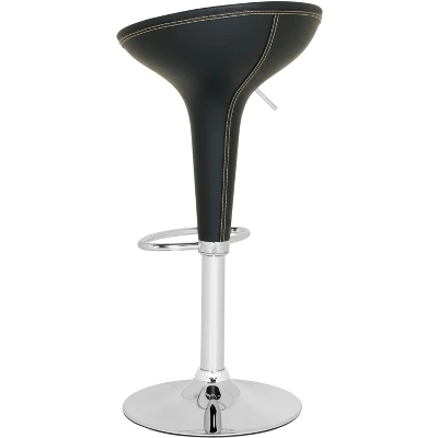 Safavieh Shedrack Swivel Bar Stool - Black - Safavaieh - Image 3