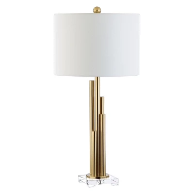 (Set Of 2) 32" Hopper Table Lamp Brass Gold (Includes LED Light Bulb) - Safavieh - Image 2
