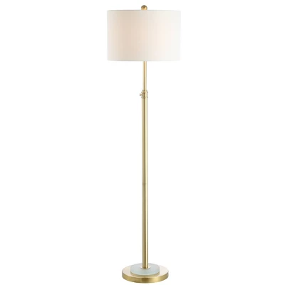 Pierson Floor Lamp (Includes LED Light Bulb) Gold/White - Safavieh - Image 2