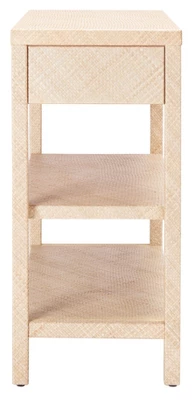 Apis Raffia Console Table - Light Natural/Gold - Safavieh - Image 3
