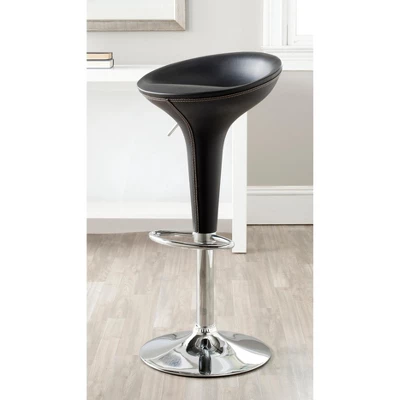 Safavieh Shedrack Swivel Bar Stool - Black - Safavaieh