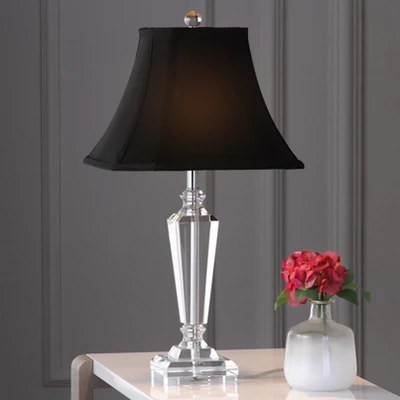 (Set Of 2) 24.5" Lilly Crystal Table Lamp Clear (Includes CFL Light Bulb) - Safavieh - Image 2