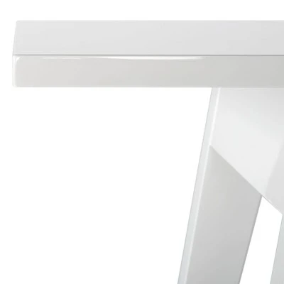 Manny Retro Mid Century Lacquer Console - White - Safavieh - Image 5
