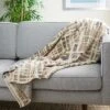 Twila Throw Blanket - Tan/Beige/Gray - 50" X 60" - Safavieh