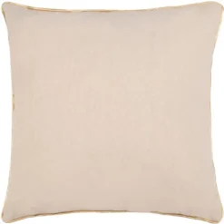 Cold Outside Pillow - Beige/Gold - 18" X 18" - Safavieh