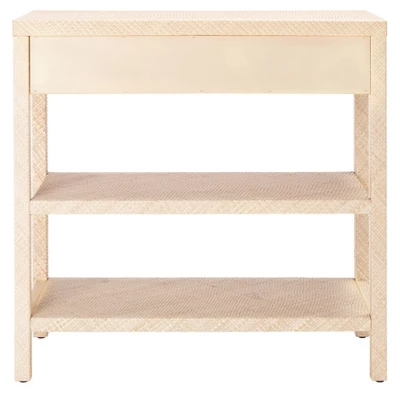 Apis Raffia Console Table - Light Natural/Gold - Safavieh - Image 8