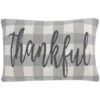Be Thankful Pillow - Dark Grey/Lightt Grey/Natural - 16"x24'' - Safavieh