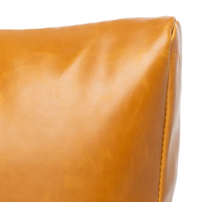 Oslo Mid Century Arm Chair - Caramel/Natural - Safavieh - Image 7