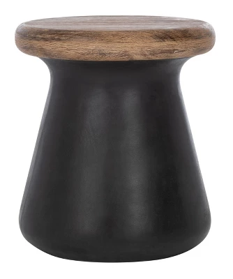 Button Indoor/Outdoor Modern Concrete Round Accent Table - Safavieh - Image 6