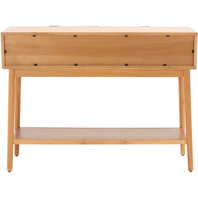 Baisley 2 Drawer Rattan Console Table - Natural - Safavieh - Image 7