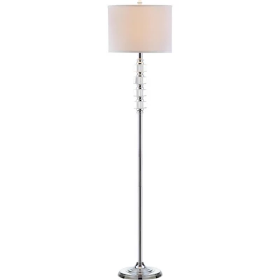 60" Lombard Street Floor Lamp Clear/Chrome (Includes CFL Light Bulb) - Safavieh - Image 3