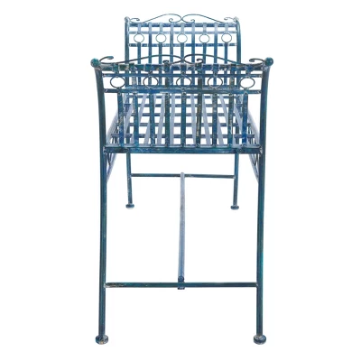 Hadley Bench - Antique Blue - Safavieh - Image 4