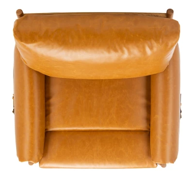 Oslo Mid Century Arm Chair - Caramel/Natural - Safavieh - Image 6